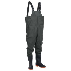 Vadeador de pecho con botas verde oscuro talla 45 by , Waders for hunting and fishing - Ref: Foro24-4016979, Price: 35,03 €, ...
