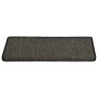 Alfombra autoadhesiva escalera sisal 15 uds antracita 65x21x4cm