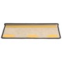 Alfombra autoadhesiva escalera sisal 15 uds antracita 65x21x4cm