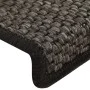 Selbstklebende Sisal-Stufenmatte 15 Stück Anthrazit 65x21x4cm von vidaXL, Treppenmatten - Ref: Foro24-326885, Preis: 97,11 €,...
