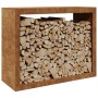 Leñero 100x40x80 cm Acero oxidado von , Brennholztaschen und -halter - Ref: Foro24-850981, Preis: 117,76 €, Rabatt: %