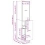 Armario botiquín madera ingeniería roble ahumado 40x41x144,5 cm von , Schließfächer und Lagerschränke - Ref: Foro24-3309649, ...