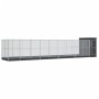 Pajarera con extensión acero plateado 1037x203x216 cm von , Füße und Vogelkäfige - Ref: Foro24-3214261, Preis: 1,00 €, Rabatt: %