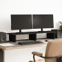 Soporte para monitor madera maciza de pino negro 100x27x15 cm von , Computersockel und -erhöhungen - Ref: Foro24-854707, Prei...