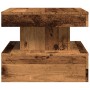 Mesa de centro con luces LED madera envejecida 50x50x40 cm de , Mesas de centro - Ref: Foro24-857712, Precio: 63,07 €, Descue...