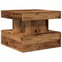 Mesa de centro con luces LED madera envejecida 50x50x40 cm de , Mesas de centro - Ref: Foro24-857712, Precio: 63,07 €, Descue...