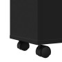 Armario de baño estrecho con ruedas madera de ingeniería negro von , Schließfächer und Lagerschränke - Ref: Foro24-855233, Pr...