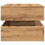 Mesa de centro con luces LED roble artisian 90x50x40 cm by , Coffee table - Ref: Foro24-857719, Price: 116,67 €, Discount: %
