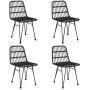 Juego de comedor de jardín 5 piezas ratán sintético negro by , Garden sets - Ref: Foro24-3157883, Price: 413,98 €, Discount: %