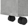 Armario de baño estrecho con ruedas madera gris hormigón by , Lockers and storage cabinets - Ref: Foro24-855271, Price: 100,8...