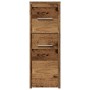 Armario de baño estrecho con ruedas madera envejecida by , Lockers and storage cabinets - Ref: Foro24-855284, Price: 69,83 €,...