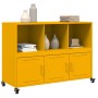 Aparador de acero amarillo mostaza 100,5x39x72 cm de , Aparadores - Ref: Foro24-846737, Precio: 131,76 €