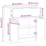 Aparador de madera de ingeniería envejecida 60x30x70 cm von , Sideboards - Ref: Foro24-856838, Preis: 75,66 €, Rabatt: %