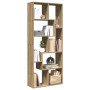 Librería divisora madera ingeniería roble artisan 67x25x161,5cm by , Bookcases and shelves - Ref: Foro24-858083, Price: 87,92...