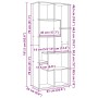 Librería divisora madera ingeniería roble artisan 67x25x161,5cm by , Bookcases and shelves - Ref: Foro24-858083, Price: 87,92...