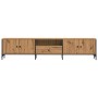 Mueble TV cajón madera ingeniería roble artesanal 200x25x44 cm de , Muebles TV - Ref: Foro24-857697, Precio: 128,42 €, Descue...
