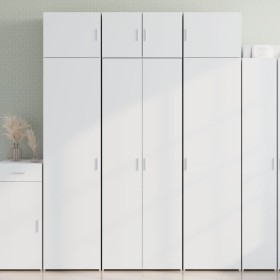 Aparador alto madera de ingeniería blanco 70x42,5x185 cm by , Sideboards - Ref: Foro24-3281427, Price: 207,68 €, Discount: %