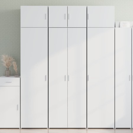 Aparador alto madera de ingeniería blanco 70x42,5x185 cm by , Sideboards - Ref: Foro24-3281427, Price: 207,68 €, Discount: %