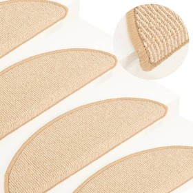 Stair tread mats 15 pcs red 56x17x3 cm by vidaXL, Stair mats - Ref: Foro24-149853, Price: 55,97 €, Discount: %