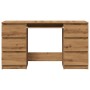 Escritorio madera de ingeniería roble artisan 140x50x77 cm von , Schreibtische - Ref: Foro24-855961, Preis: 196,13 €, Rabatt: %
