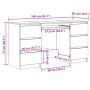 Escritorio madera de ingeniería roble artisan 140x50x77 cm von , Schreibtische - Ref: Foro24-855961, Preis: 196,13 €, Rabatt: %