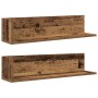 Estantes de pared 2 uds madera envejecida 75x16,5x16,5 cm von , Regale und Regale - Ref: Foro24-860038, Preis: 38,72 €, Rabat...