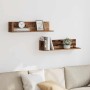 Estantes de pared 2 uds madera envejecida 75x16,5x16,5 cm von , Regale und Regale - Ref: Foro24-860038, Preis: 38,72 €, Rabat...