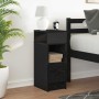Mesilla de noche con cajón negro 25x31x66 cm von , Nachttische - Ref: Foro24-858616, Preis: 66,83 €, Rabatt: %