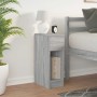 Mesilla de noche con cajón gris sonoma 20x36x60 cm by , Nightstands - Ref: Foro24-858705, Price: 46,34 €, Discount: %