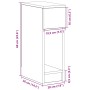Mesilla de noche con cajón gris sonoma 20x36x60 cm by , Nightstands - Ref: Foro24-858705, Price: 46,34 €, Discount: %