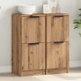Aparadores 2 uds madera ingeniería roble artisian 30x30x70 cm de , Aparadores - Ref: Foro24-856962, Precio: 77,14 €