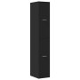 Armario botiquín madera de ingeniería negro 30x41x174,5 cm by , Lockers and storage cabinets - Ref: Foro24-3309628, Price: 13...