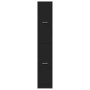 Armario botiquín madera de ingeniería negro 30x41x174,5 cm by , Lockers and storage cabinets - Ref: Foro24-3309628, Price: 13...