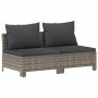 Sofá de jardín de 2 plazas con cojines ratán sintético gris by , Garden sets - Ref: Foro24-362691, Price: 179,52 €, Discount: %