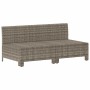 Sofá de jardín de 2 plazas con cojines ratán sintético gris by , Garden sets - Ref: Foro24-362691, Price: 179,52 €, Discount: %