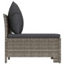 Sofá de jardín de 2 plazas con cojines ratán sintético gris by , Garden sets - Ref: Foro24-362691, Price: 179,52 €, Discount: %