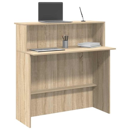 Mostrador de recepción roble sonoma 100x50x103,5 cm von , Schreibtische - Ref: Foro24-859026, Preis: 133,54 €, Rabatt: %