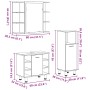 Juego de muebles baño 3 piezas madera ingeniería roble artisan von , Badezimmermöbel - Ref: Foro24-3328568, Preis: 194,02 €, ...