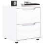 Mesilla de noche VISNES blanca 45x40x50 cm madera de ingeniería de , Mesitas de noche - Ref: Foro24-4108280, Precio: 75,27 €,...