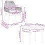 Juego comedor jardín 5 pzas cojines ratán sintético vidrio gris von , Gartensets - Ref: Foro24-3334479, Preis: 334,73 €, Raba...