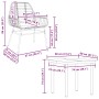 Juego de comedor jardín 5 piezas cojines ratán sintético negro by , Garden sets - Ref: Foro24-3334549, Price: 303,15 €, Disco...