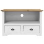 Mueble de TV 2 cajones BODO madera pino marrón 91,5x44,5x56 cm von , TV-Möbel - Ref: Foro24-355075, Preis: 112,14 €, Rabatt: %