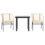 Juego de comedor jardín 3 piezas cojines ratán sintético marrón von , Gartensets - Ref: Foro24-3334604, Preis: 175,55 €, Raba...