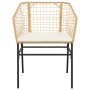 Juego de comedor jardín 3 piezas cojines ratán sintético marrón von , Gartensets - Ref: Foro24-3334604, Preis: 175,55 €, Raba...