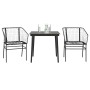 Muebles de jardín 3 piezas ratán sintético vidrio negro von , Gartensets - Ref: Foro24-3334485, Preis: 194,46 €, Rabatt: %