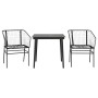Muebles de jardín 3 piezas ratán sintético vidrio negro von , Gartensets - Ref: Foro24-3334485, Preis: 194,46 €, Rabatt: %