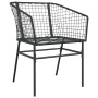 Muebles de jardín 3 piezas ratán sintético vidrio negro von , Gartensets - Ref: Foro24-3334485, Preis: 194,46 €, Rabatt: %