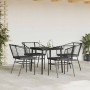 Juego de comedor jardín 5 piezas cojines ratán sintético negro von , Gartensets - Ref: Foro24-3334500, Preis: 273,48 €, Rabat...