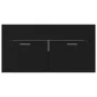 Juego de muebles de baño madera de ingeniería negro de vidaXL, Muebles de baño - Ref: Foro24-3071064, Precio: 209,21 €, Descu...
