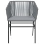Juego comedor jardín 5 pzas cojines ratán sintético vidrio gris by , Garden sets - Ref: Foro24-3334528, Price: 386,10 €, Disc...